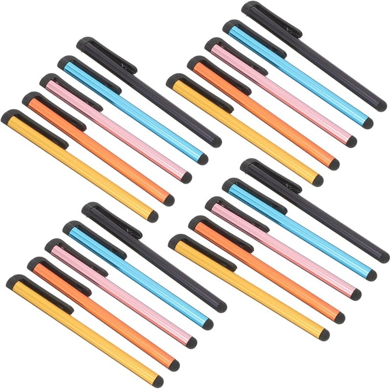 20 Pcs Capacitive Stylus Pen Set for Touch Screen Tablets and Phones Random Colors - Image 1